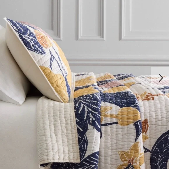 West Elm Multicolor Floral Comforter Set